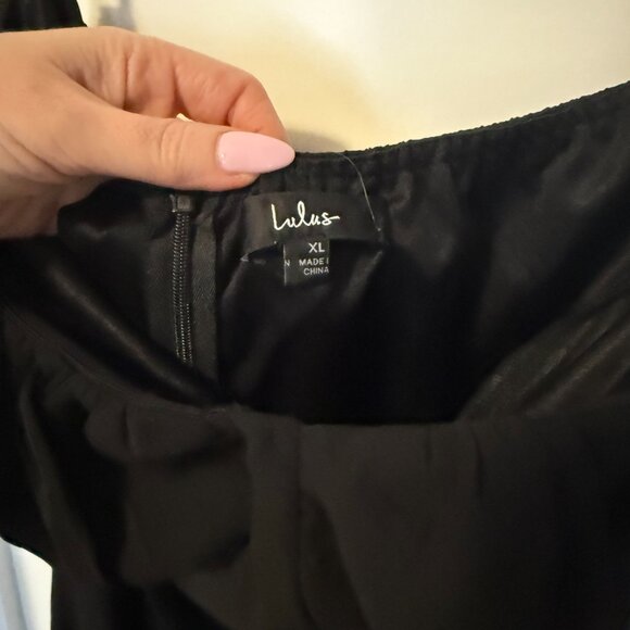 Black Off-the-Shoulder Bustier Maxi Dress - NWT - XL - Picture 4 of 6